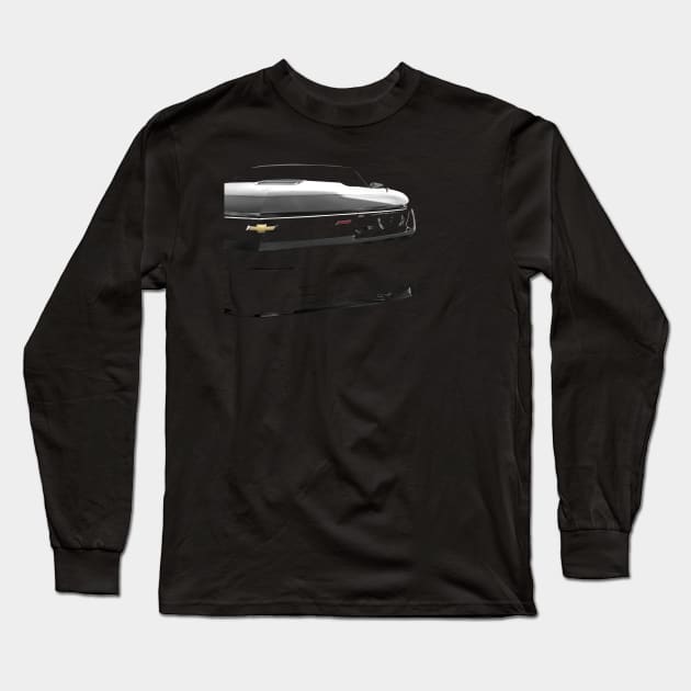 Chevy Camaro SS - black Long Sleeve T-Shirt by mal_photography